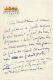 Sacha Guitry Autographed Letter To Countess Piercy De Mignano. Kitzbühel