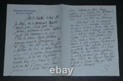 Salomon REINACH SIGNED AUTOGRAPH LETTER Boulogne-sur-Seine 2 pages 1928