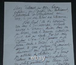 Salomon REINACH SIGNED AUTOGRAPH LETTER Boulogne-sur-Seine 2 pages 1928