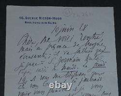 Salomon Reinach Autographed Letter Signed 'Germany is Pacifist' 1928