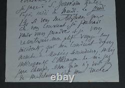 Salomon Reinach Autographed Letter Signed 'Germany is Pacifist' 1928