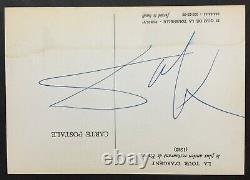 Salvador Dali Signed Card / Letter (autograph Signature)