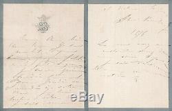 Sarah Bernhardt Actress Autograph Letter Signed In Painter Gustave Dore
