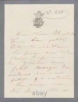 Sarah Bernhardt Signed Autograph Letter