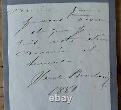 Sarah Bernhardt Victor Hugo Signed Autograph Letter Dated 1880