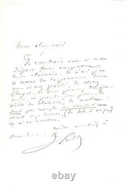 Sardou, Victorian. Set Of Signed Autograph Letters