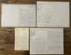 Set Of 4 Signed Autograph Letters From Frantz Jourdain Autumn Salon 1917