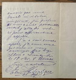 Set of 4 signed autograph letters from Frantz Jourdain Autumn Salon 1917