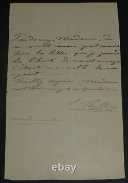 Sigismund Thalberg Autographed Letter Signed 1860