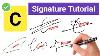 Signature Style Of My Name C Letter Signature Style Sign Education