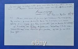 Signed Autograph Letter by Alexandre Georges from 1919