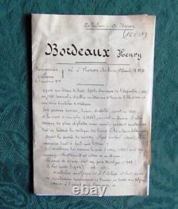 Signed Autograph Letter by Henry Bordeaux