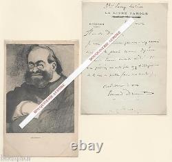 Signed Autograph Letter from Edouard DRUMONT to Paul Déroulède Libre Parole