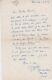 Signed Autographed Letter From Jean-louis Bory To Michel Robida (1951)