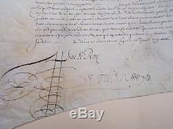 Signed Letter Of Louis XIII Setting Up Of The Captain Of Grignan 1635