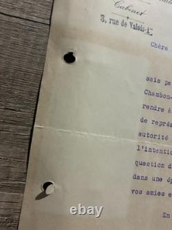 Signed autograph letter by Cécile Brunschvicg, 1937, Popular Front feminism