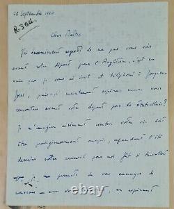 Signed autograph letter from Henri GIL MARCHEX from 1920