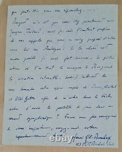 Signed autograph letter from Henri GIL MARCHEX from 1920