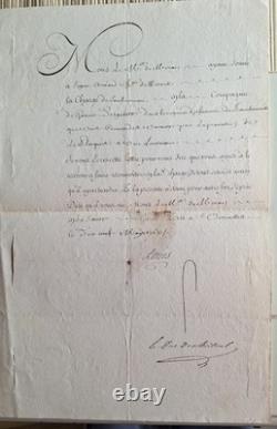 Signed parchment by Louis XV, Bourbonnais Regiment, letter of service, 1768