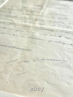 Simone de BEAUVOIR Autographed letter signed what makes a writer