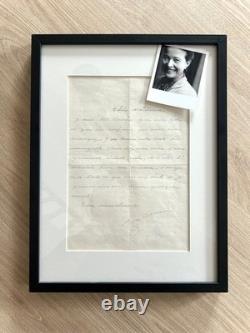 Simone de BEAUVOIR Autographed letter signed what makes a writer