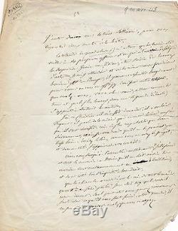 Song Pierre Jean Beranger Autograph Letter Signed 1848 Revolution
