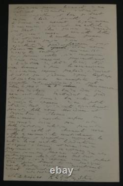 Stanislas RZEWUSKI, Author - Autographed Eulogistic Letter Signed, Paris, 1904.