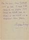 Stefan Zweig Signed Autograph Letter To Louis Brun