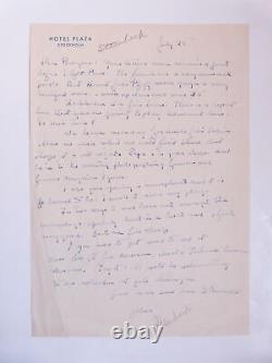 Steinbeck (john) Autograph Letter Signed By John Steinbeck 25 July 1