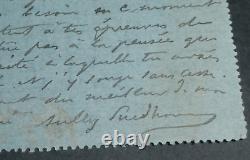 Sully PRUDHOMME AUTOGRAPH LETTER SIGNED TO Georges LAFENESTRE, 1902