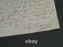 Sully PRUDHOMME AUTOGRAPH LETTER SIGNED TO Georges LAFENESTRE 1903