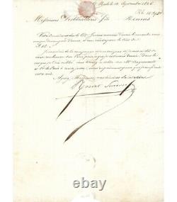 Surcouf Robert, Sailor And Corsair. Signed Letter (g 3837)