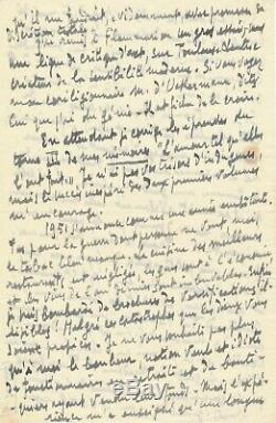 Sylvain Bonmariage Autograph Letter Signed By Mr. Rostand Proust Lover