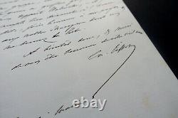 TISSOT Charles SIGNED AUTOGRAPH LETTER ABOUT INVITATIONS