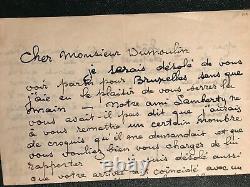 T. A. Steinlen Painter Engraver Letter Autograph Signed To Romeo Dumoulin