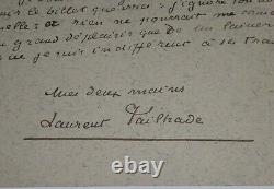 Tailhade Laurent Letter Autography Signed, Prison Of Health, 1902