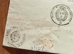 The Autographed Letter Signed by Louis XVIII Marine Service Letter from the Minister 1815