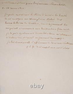 The Bishop of Alès, Louis-François de Bausset, signed autograph letter