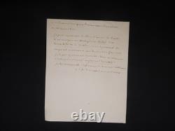 The Bishop of Alès, Louis-François de Bausset, signed autograph letter