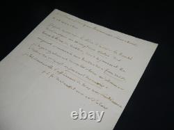 The Bishop of Alès, Louis-François de Bausset, signed autograph letter