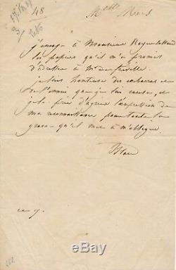 Theater Mademoiselle Mars Royer-collard Freville Autograph Letter Signed