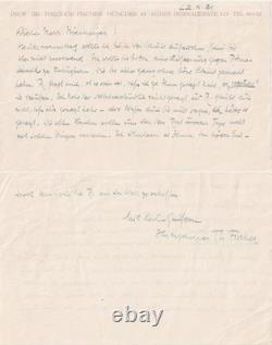 Theodor Fischer Architect Munich Architecture Autograph Signed Letter 1931