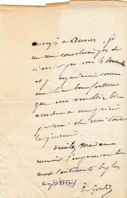 Théodore GUDIN Autographed Signed Letter