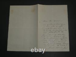 Théodore GUDIN, French painter, autograph signed letter, February 14, 1864