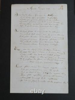 Théodore GUDIN, French painter, autograph signed letter, February 14, 1864