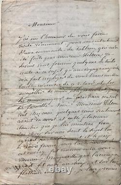 Théodore ROUSSEAU Autographed Signed Letter