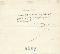 Theophile Gautier Autograph Letter Signed To Madame Grisi