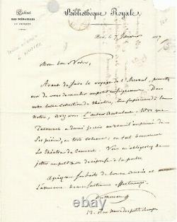 Theophile Marion Dumersan Autograph Letter Signed Nodier Tacone Music Opera