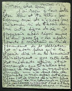 Théophile Steinlen, Signed Autographed Letter to Félix Decori: A Story of Money