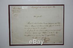 Thomas Robert Bugeaud, Duke Of Isly Las Autograph Letter Signed Army Afriq
